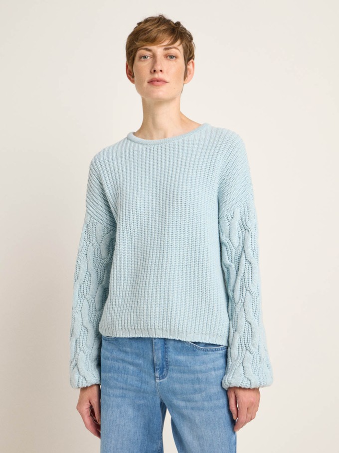 Pullover mit Zopfmuster (GOTS) from LANIUS