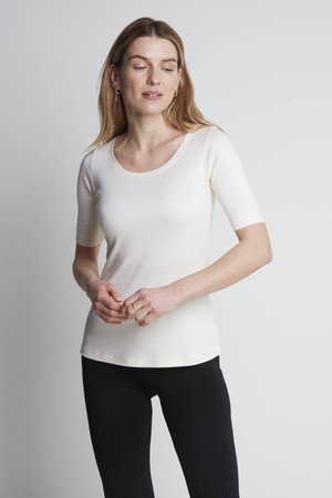 Half Sleeve Scoop Neck T-Shirt from Lavender Hill Clothing