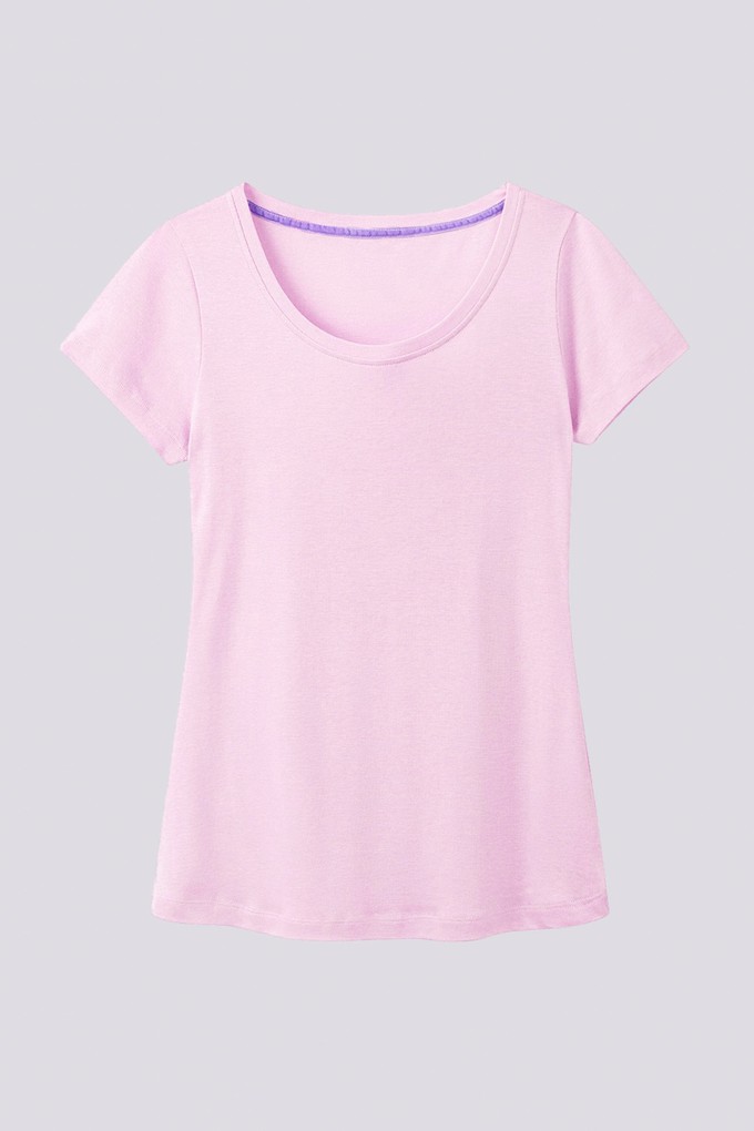 Scoop Neck Cotton Modal Blend T-shirt from Lavender Hill Clothing