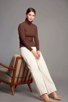 Striped Roll Neck via Lavender Hill Clothing