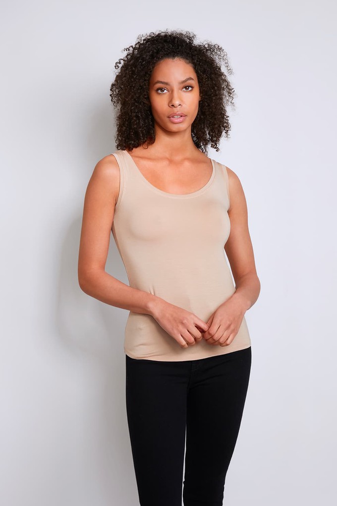 Sleeveless Micro Modal Vest Top from Lavender Hill Clothing