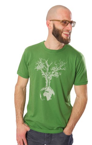 Fairwear Bambus Shirt Leaf Green Men Weltenbaum from Life-Tree