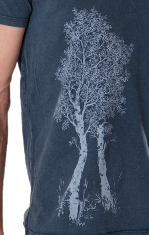 Fairwear Organic Shirt Men Stone Washed Blue Birke from Life-Tree