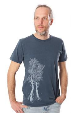 Fairwear Organic Shirt Men Stone Washed Blue Birke via Life-Tree