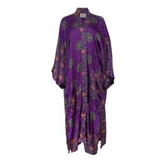 If Saris Could Talk Maxi Kimono- Royal Jacquard via Loft & Daughter