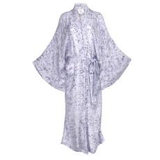 Silk Eco Print Maxi Kimono- Lavender Cloud via Loft & Daughter