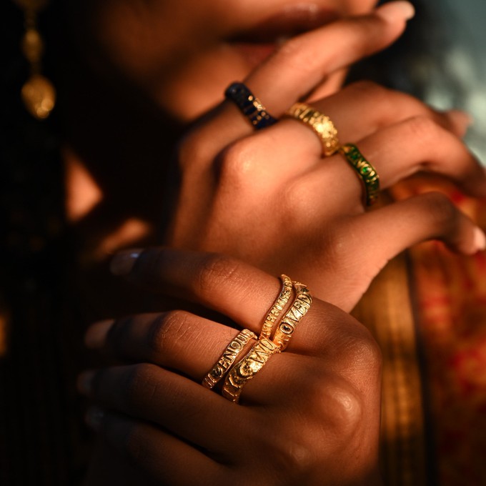 Worthy Affirmation Stacking Ring from Loft & Daughter