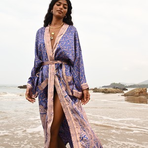 If Saris Could Talk Maxi Kimono- Rishikesh from Loft & Daughter