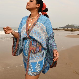 If Saris Could Talk Kimono- Royal Jacquard from Loft & Daughter