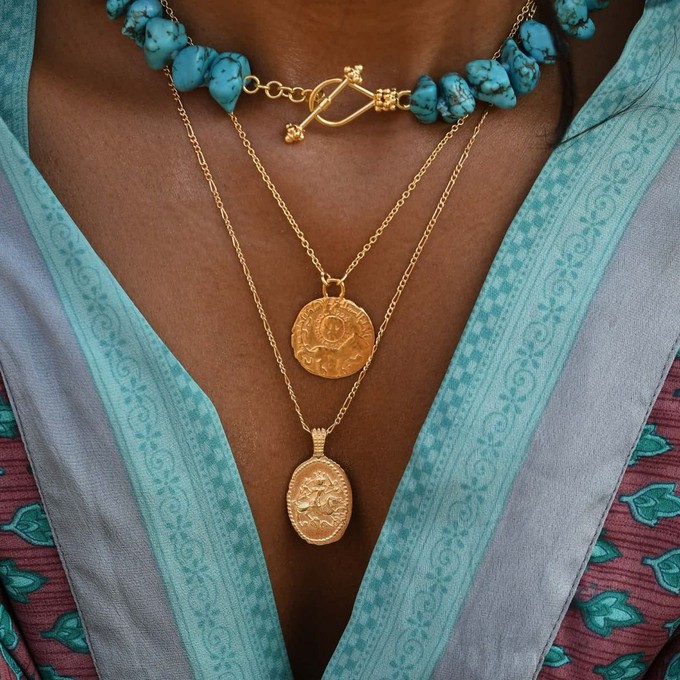 Relic Coin Pendant Gold Vermeil - Sample Sale from Loft & Daughter