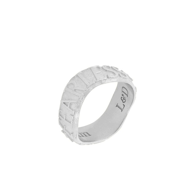Fearless Affirmation Stacking Ring Silver from Loft & Daughter