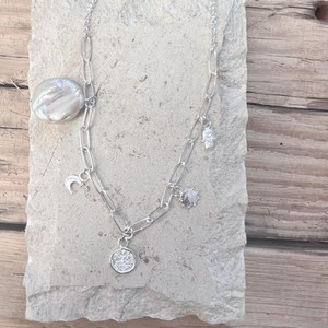 Serendipity Charm Necklace Silver- Outlet from Loft & Daughter