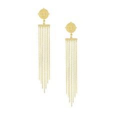 Divine Compass Earrings Gold Vermeil via Loft & Daughter