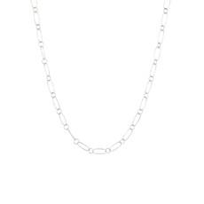 Hammered Link Chain Silver via Loft & Daughter
