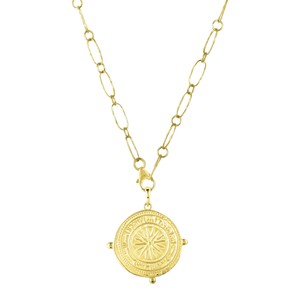 Divine Compass Link Chain Pendant from Loft & Daughter