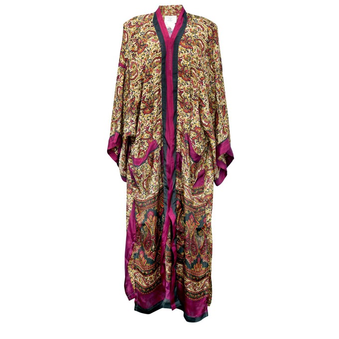 If Saris Could Talk Maxi Kimono- Rich Paisley from Loft & Daughter