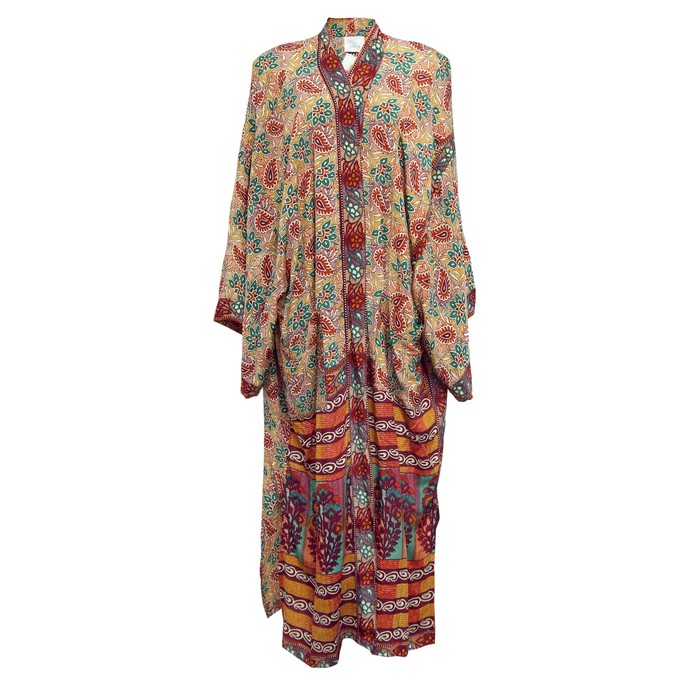 If Saris Could Talk Maxi Kimono- Desert Ombre from Loft & Daughter