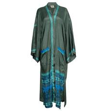 If Saris Could Talk Maxi Kimono- Ocean Mist via Loft & Daughter