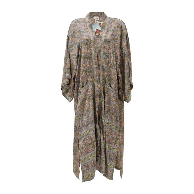 If Saris Could Talk Maxi Kimono- Floral Whisper from Loft & Daughter