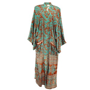 If Saris Could Talk Maxi Kimono- Desert Garden from Loft & Daughter