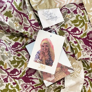 If Saris Could Talk Maxi Kimono- Dijon Floral from Loft & Daughter