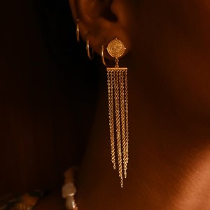 Divine Compass Earrings Gold Vermeil from Loft & Daughter