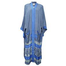 If Saris Could Talk Maxi Kimono- Iris Haze via Loft & Daughter