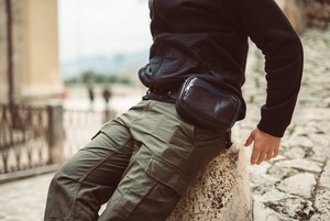 Unisex Bum Bag-Recycled Tyre from Lost in Samsara