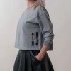 arrows cropped sweatshirt from madeclothing