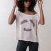 feathers cropped tee-shirt via madeclothing