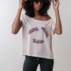 feathers cropped tee-shirt from madeclothing