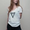 triangle raw edge tee-shirt from madeclothing