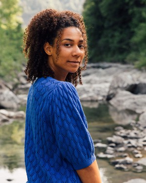 Knit Blouse cobalt from Matona