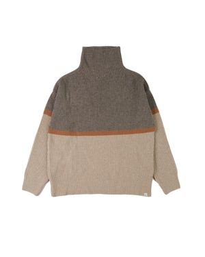 High Neck Sweater color block from Matona