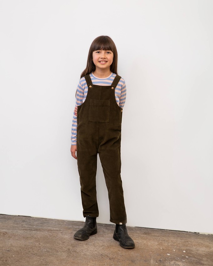 Corduroy Dungarees moss from Matona