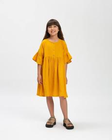 Volant Dress marigold via Matona