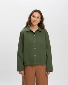 Twill Classic Jacket artichoke via Matona