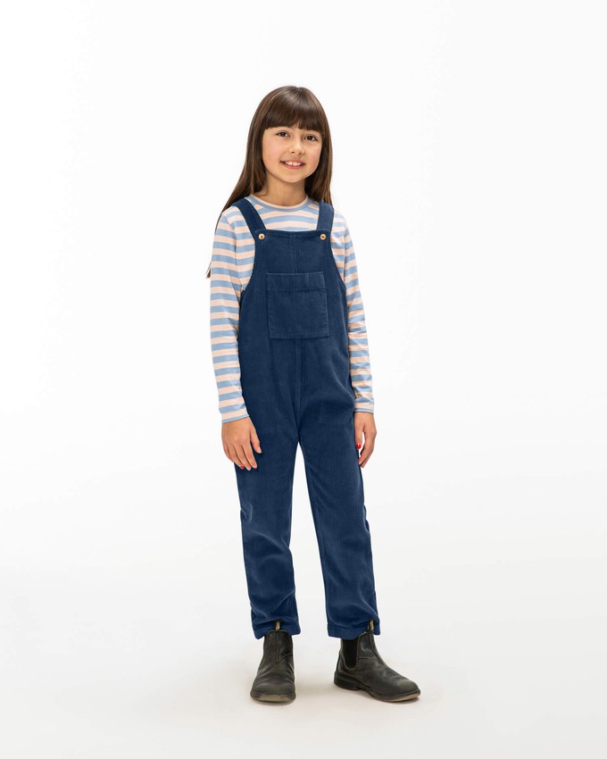 Corduroy Dungarees anchor blue from Matona