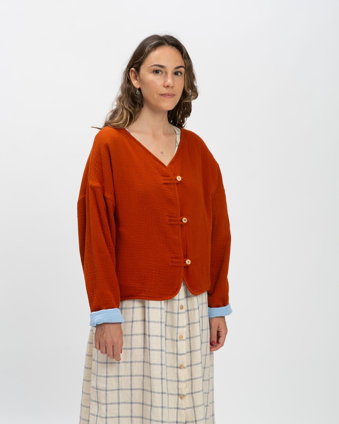 Reversible Muslin Jacket brick from Matona