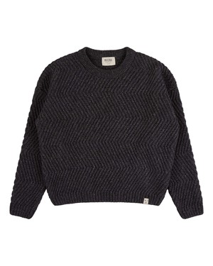 Round Neck Sweater graphite from Matona