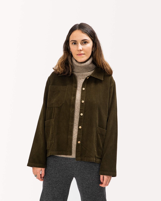 Corduroy Classic Jacket moss from Matona