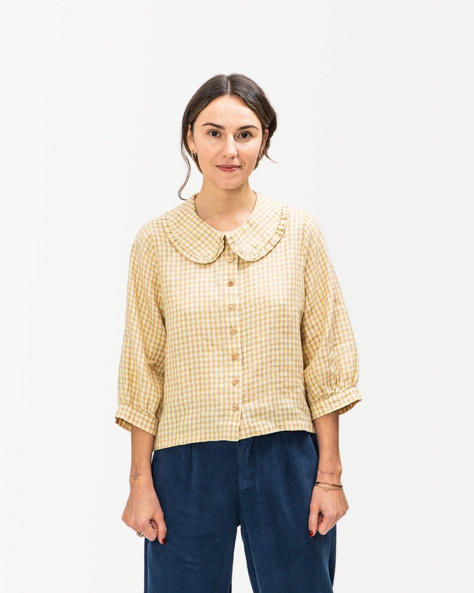 Everyday Blouse dijon check from Matona