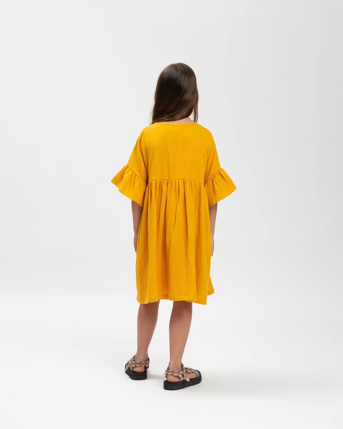 Volant Dress marigold from Matona