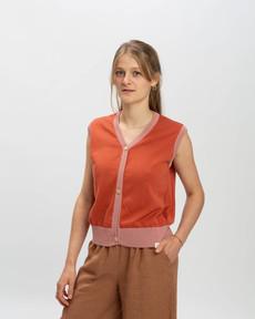 Buttoned Vest magma via Matona