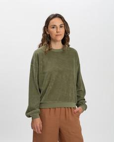 Light Sweatshirt olive green via Matona