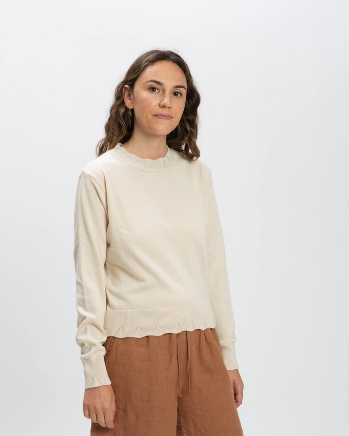 Flower Sweater sand from Matona