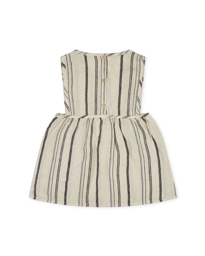 Pinafore Dress beige/striped from Matona