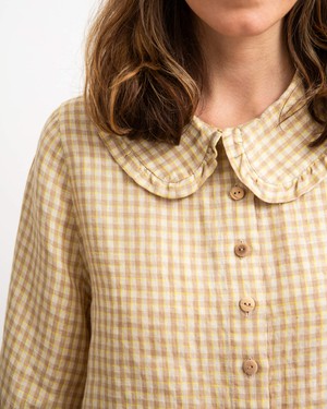 Everyday Blouse dijon check from Matona