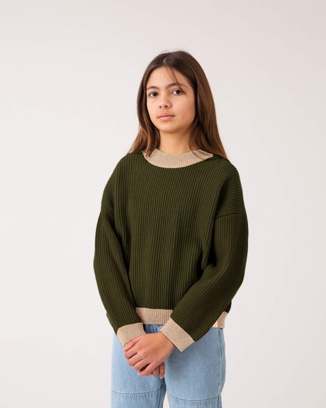 Mock Neck Sweater loden green from Matona