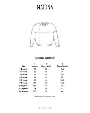 Crewneck Sweatshirt cedarwood from Matona